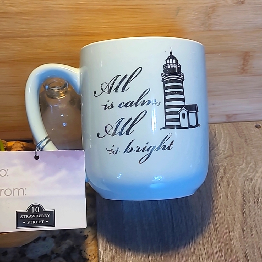 Lighthouse 🎄 Christmas Holiday Mug NWT: Coastal, Giftable